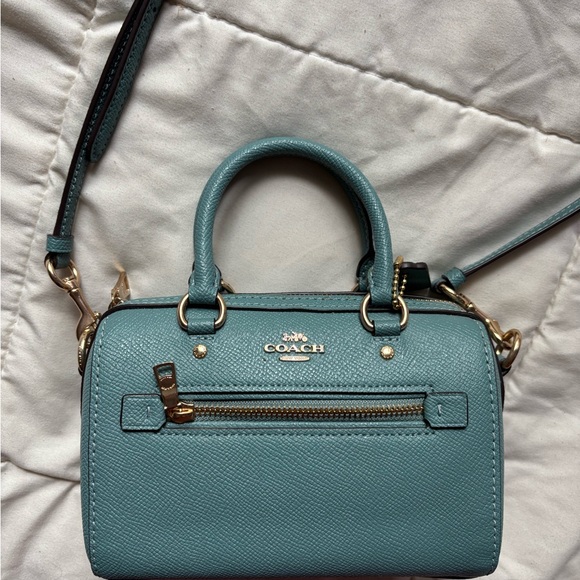 Coach Teal Mini Dempsey Bag - Picture 3 of 7